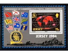 1984 - JERSEY - GIORNATA COMMONWEALTH - FOGLIETTO NUOVO - LOTTO/35985
