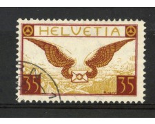 1929/30 - SVIZZERA - 35 CENT. POSTA AEREA - USATO - LOTTO/30673