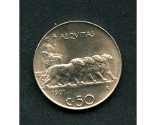 1921 - REGNO - 50  cent. LEONI - LISCIO - LOTTO/M35990
