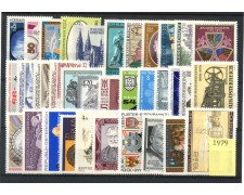1979 - AUSTRIA - LOTTO/43669 - ANNATA COMPLETA 34v. NUOVI 1979 - AUSTRIA - LOTTO/43669 - ANNATA COMPLETA 34v. NUOVI