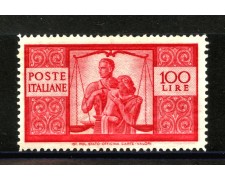 1945 - REPUBBLICA - LOTTO/40620 - 100 LIRE DEMOCRATICA - NUOVO
