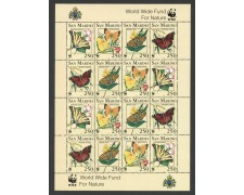 1993 - SAN MARINO - LOTTO/42979 - FARFALLE 4v. -  MIIFOGLIO DI 4 SERIE - NUOVOI