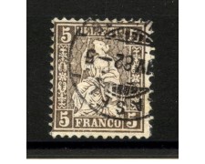 1881 - SVIZZERA - LOTTO/40624 - 2 CENT. BRUNO LILLA - USATO