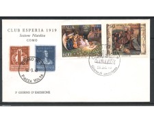 1990 - REPUBBLICA - LOTTO/39086 - NATALE 2v. - BUSTA FDC 1990 - REPUBBLICA - LOTTO/39086 - NATALE 2v. - BUSTA FDC