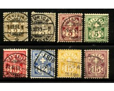 1882 - SVIZZERA - LOTTO/40631 -  ALLEGORIA DELL'HELVETIA  8v. - USATI