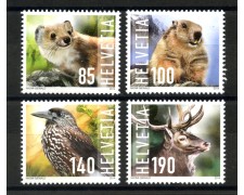 2014 - SVIZZERA - LOTTO/37861 - ANIMALI SELVATICI 4v. - NUOVI