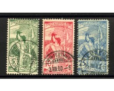 1900 - SVIZZERA - LOTTO/40635 - ANNIVERSARIO U.P.U. 3v. - USATI