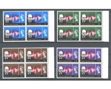 1966 - TURKS & CAICOS - LOTTO/38905 - WINSTON CHURCHILL 4v. - QUARTINE NUOVI 1966 - TURKS & CAICOS - LOTTO/38905 - WINSTON CHURCHILL 4v. - QUARTINE NUOVI