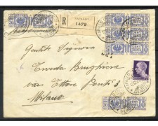 1944 - REPUBBLICA SOCIALE - LOTTO/40152 - BUSTA RACC. DA RAPALLO A MILANO AFFR. D'EMERGENZA 1944 - REPUBBLICA SOCIALE - LOTTO/40152 - BUSTA RACC. DA RAPALLO A MILANO AFFR. D'EMERGENZA