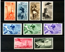 1934 - LOTTO/37968 - REGNO - MONDIALI DI CALCIO 9v. - NUOVI 1934 - LOTTO/37968 - REGNO - MONDIALI DI CALCIO 9v. - NUOVI
