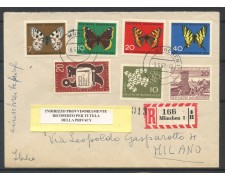 1962 - GERMANIA - BUSTA RACCOMANDATA DA MONACO  A MILANO - LOTTO/32138