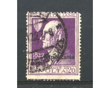 1927 - TRIPOLITANIA - LOTTO/38141 - 20 cent. A.VOLTA - USATO