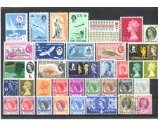 G.BRETAGNA /COLONIE INGLESI - LOTTO/39108 - REGINA ELISABETTA 36v. NUOVI/USATI
