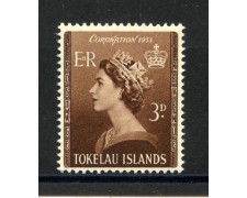 1953 - TOKELAU - INCORONAZIONE REGINA ELISABETTA  - NUOVO - LOTTO/34333