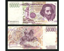 1992 - REPUBBLICA - LOTTO/41076 - 50.000 LIRE BERNINI