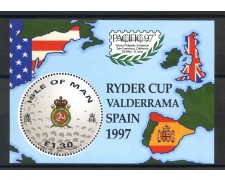 1997 - ISOLA DI MAN - GOLF  RYDER CUP - FOGLIETTO NUOVO - LOTTO/36020
