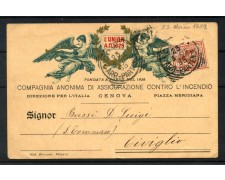 1909 - REGNO - LOTTO/40876 - CARTOLINA COMMERCIALE DA COMO PER CIVIGLIO (CO) 1909 - REGNO - LOTTO/40876 - CARTOLINA COMMERCIALE DA COMO PER CIVIGLIO (CO)