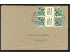 1940 - SVIZZERA - LOTTO/40676 - 5 cent. VEDUTE PILATUS - TETE BECHE COPPIA SU BUSTA 1940 - SVIZZERA - LOTTO/40676 - 5 cent. VEDUTE PILATUS - TETE BECHE COPPIA SU BUSTA