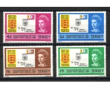 1969 - JERSEY - LOTTO/40877 -  INAUGURAZIONE SERVIZI POSTALI 4v . - NUOVI