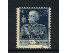 1925/26 - ERITREA - LOTTO/47982 - 1,25 LIRE GIUBILEO DEL RE - USATO 1925/26 - ERITREA - LOTTO/47982 - 1,25 LIRE GIUBILEO DEL RE - USATO