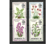 1972 - JERSEY - LOTTO/40881 - FIORI SELVATICI  4v. - NUOVi