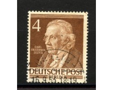 1952 - GERMANIA BERLINO - LOTTO/39923 - 4p.BERLINESI - ZELTER - USATO 1952 - GERMANIA BERLINO - LOTTO/39923 - 4p.BERLINESI - ZELTER - USATO