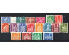 1960 - SVIZZERA - LOTTO/48255 - MESSAGGERI E EDIFICI STORICI 18v. - NUOVI 1960 - SVIZZERA - LOTTO/48255 - MESSAGGERI E EDIFICI STORICI 18v. - NUOVI