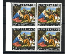 1963 - NUOVA ZELANDA - LOTTO/38939 - NATALE - NUOVO QUARTINA 1963 - NUOVA ZELANDA - LOTTO/38939 - NATALE - NUOVO QUARTINA