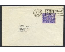 1950 - REPUBBLICA - LOTTO/48258 - 20 LIRE ANNO SANTO ISOLATO SU LETTERA