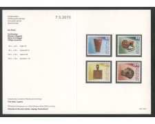 2015 - SVIZZERA - LOTTO/37880F - PRO PATRIA 4v. - NUOVI - FOLDER
