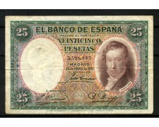 1931 - SPAGNA - LOTTO/48602 - 25 PESETAS VICENTE LOPEZ