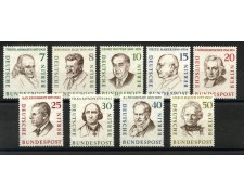 1957 - GERMANIA BERLINO - LOTTO/39932 - BERLINESI CELEBRI  9v. - NUOVI
