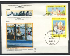 1985 - TOGO - VISITA DI S.S. GIOVANNIN PAOLO II° - 2 BUSTE - LOTTO/32156