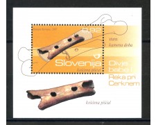 2007 - SLOVENIA - RITROVAMENTI ARCHEOLOGICI  FOGLIETTO. - NUOVO - LOTTO/34364