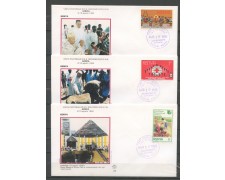 1985 - KENYA - VISITA DI S.S. GIOVANNI PAOLO II° a  NAIROBI -  3 BUSTE  - LOTTO/32165