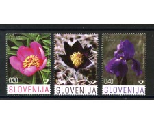 2008 - SLOVENIA - FIORI SELVATICI 3v. - NUOVI - LOTTO/34372