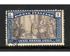 1924 - REGNO - 1 Lira +30 cent. ANNO SANTO - USATO - LOTTO/31706 1924 - REGNO - 1 Lira +30 cent. ANNO SANTO - USATO - LOTTO/31706
