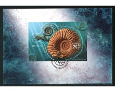 2015 - SVIZZERA - LOTTO/37875FU - AMMONITE FOSSILE - FOGLIETTO - USATO FDC - FOLDER