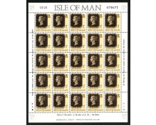 1990 - MAN - ANNIVERSARIO DEL PRIMO FRANCOBOLLO - FOGLIETTO NUOVO - LOTTO/36056
