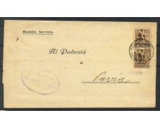 1944 - REPUBBLICA SOCIALE - LOTTO/42749 - PIEGHEVOLE DA TRAVACO SICOMARIO A PAVIA 1944 - REPUBBLICA SOCIALE - LOTTO/42749 - PIEGHEVOLE DA TRAVACO SICOMARIO A PAVIA