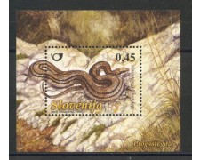 2008 - SLOVENIA - ANFIBI E RETTILI FOGLIETTO - NUOVO - LOTTO/34381