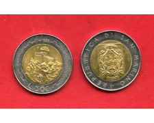 1988 - SAN MARINO - LOTTO/M48146 - 500 LIRE BICOLORE 1988 - SAN MARINO - LOTTO/M48146 - 500 LIRE BICOLORE