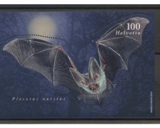 2012 - SVIZZERA - LOTTO/37812 - PIPISTRELLO ORECCHIONE -  FOGLIETTO - NUOVO