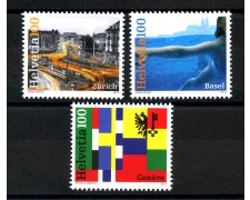 2012 - SVIZZERA - LOTTO/37815 -  CITTA' SVIZZERE 3v. - NUOVI