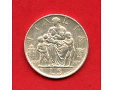 1936 - REGNO - LOTTO/M40752 - 5 LIRE FAMIGLIA - ARGENTO