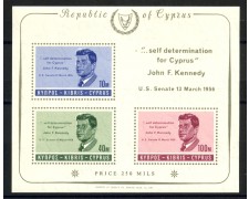1965 - CIPRO - LOTTO/38744 - JONN F. KENNEDY - FOGLIETTO NUOVO