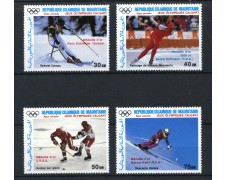 1987 - MAURITANIA - LOTTO/19700 - OLIMPIADI DI CALGARY 4v. - NUOVI