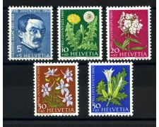 1960 - LOTTO/39435 - SVIZZERA - PRO JUVENTUTE 5v. - NUOVI 1960 - LOTTO/39435 - SVIZZERA - PRO JUVENTUTE 5v. - NUOVI
