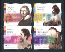 2013 - CROAZIA - PERSONALITA' 4v. - NUOVI - LOTTO/33183