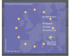 2013 - CROAZIA - INGRESSO NELLA COMUNITA' EUROPEA FOGLIETTO - NUOVO - LOTTO/33187